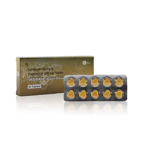 VIDOFIL Super Power 超級雙效樂威壯金鑽140mg 藥盒與藥錠實拍圖