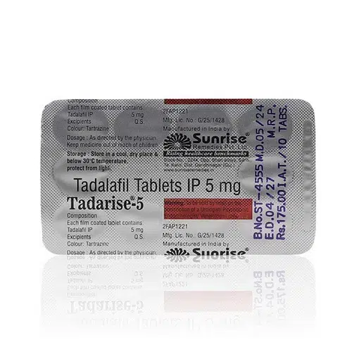 Tadarise-5藥錠鋁箔板10顆裝 犀利士每日錠5mg鋁箔錠劑板圖