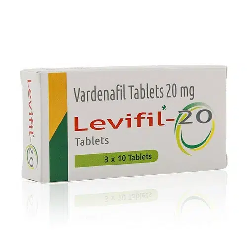 Levifil-20 學名版樂威壯外盒設計 Levifil-20 樂威壯學名藥 20mg 藥盒正面圖