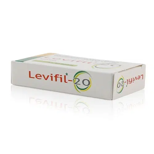 Levifil-20 學名藥外盒 LOGO 與品牌設計 Levifil-20 樂威壯學名藥盒側面品牌標示