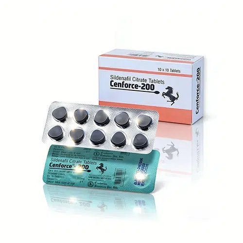 Cenforce-200mg 產品包裝展示圖 威而鋼學名藥 Cenforce-200mg 外盒與鋁箔藥板