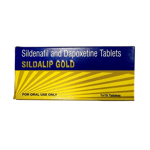 SILDALIP GOLD 200mg 產品外盒正面圖 雙效威而鋼藍水晶 SILDALIP GOLD 200mg 外盒正面