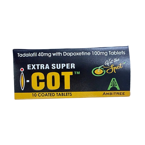 EXTRA SUPER I COT 140mg 產品外盒正面圖 雙效犀利士紅魔 EXTRA SUPER I COT 140mg 外盒正面