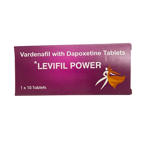 Levifil Power 80mg 產品外盒正面圖 雙效樂威壯 Levifil Power 80mg 外盒正面