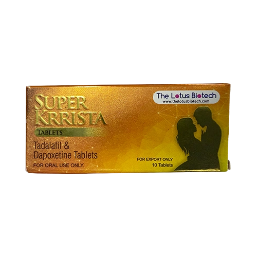 Super Krista 100mg 產品外盒正面圖 雙效犀利士 Super Krista 100mg 外盒正面