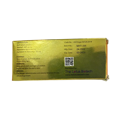 Super Krista 100mg 外盒背面圖 雙效犀利士 Super Krista 100mg 外盒背面資訊