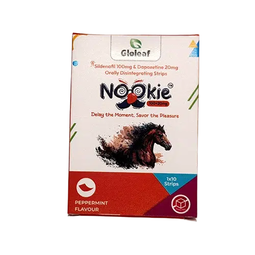 Nookie 120mg 產品外盒正面圖 雙效威而鋼口溶膜片 Nookie 120mg 外盒正面