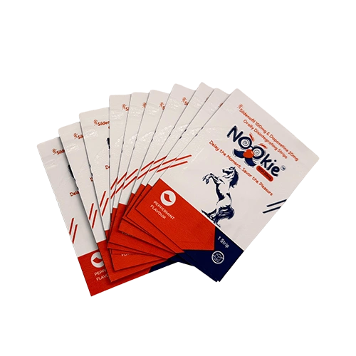 Nookie 120mg 口溶膜片正面圖 雙效威而鋼口溶膜片 Nookie 120mg 正面展示